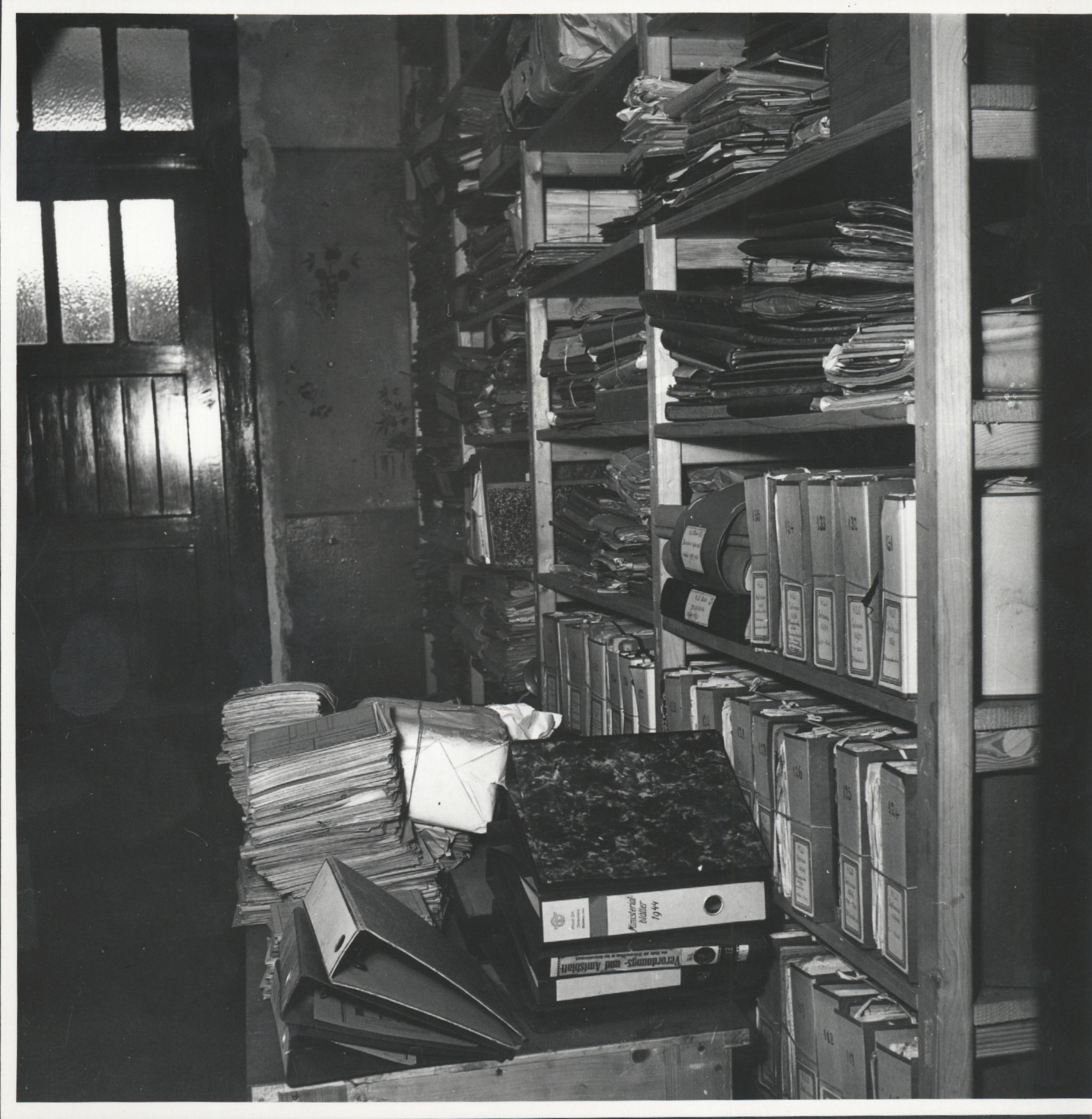 Arhivsko skladišče v Bastiji leta 1961